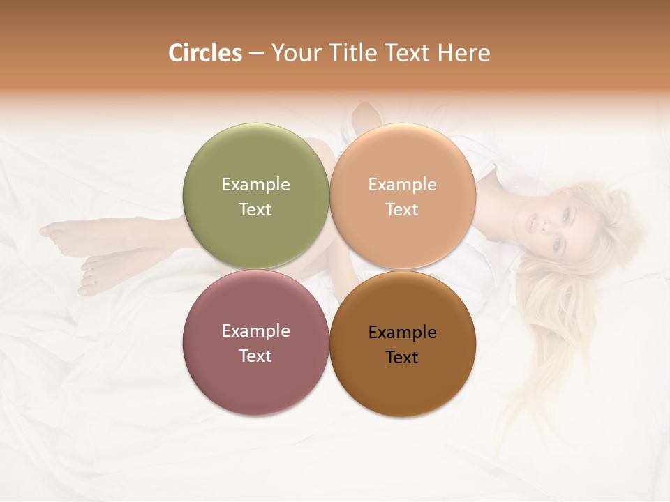 Resting Lady Girl PowerPoint Template