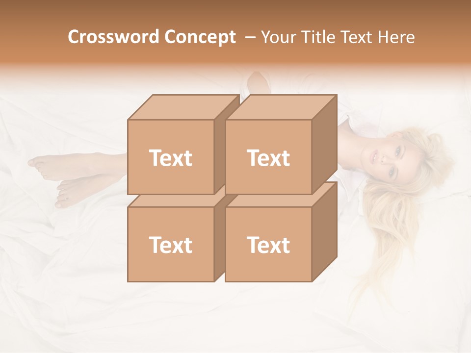 Resting Lady Girl PowerPoint Template