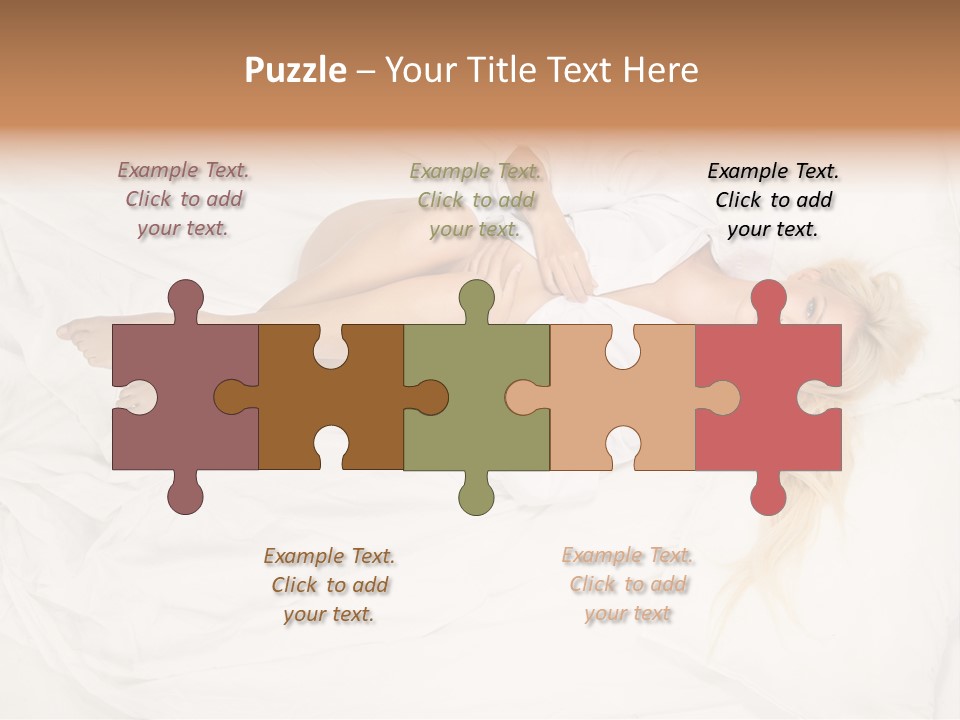 Resting Lady Girl PowerPoint Template