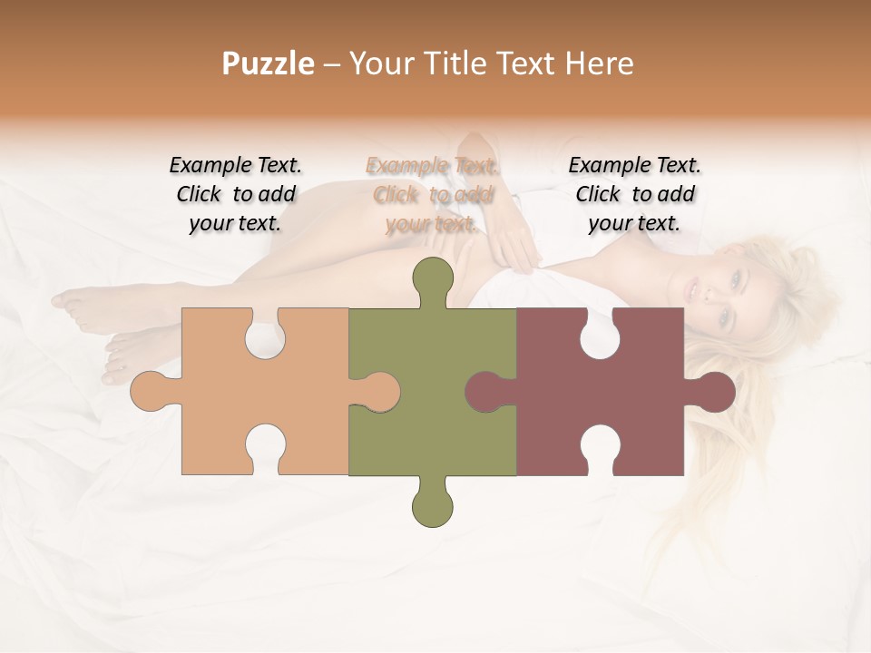 Resting Lady Girl PowerPoint Template