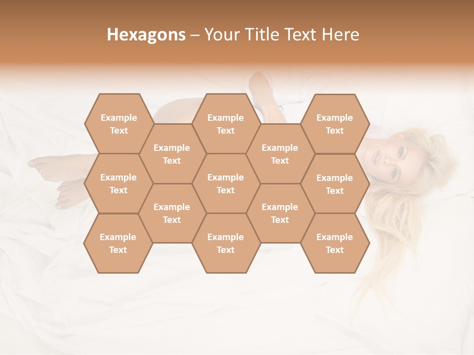 Resting Lady Girl PowerPoint Template