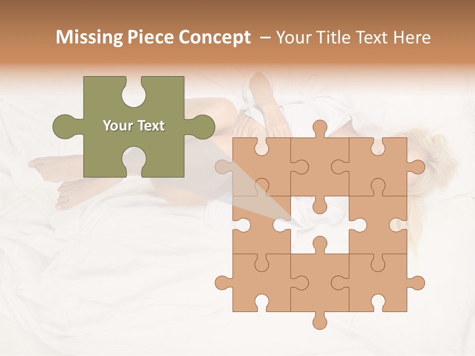 Resting Lady Girl PowerPoint Template