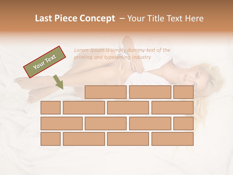 Resting Lady Girl PowerPoint Template