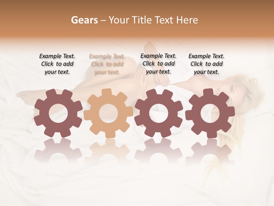 Resting Lady Girl PowerPoint Template