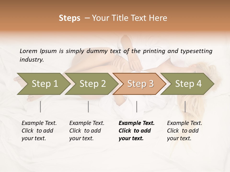 Resting Lady Girl PowerPoint Template