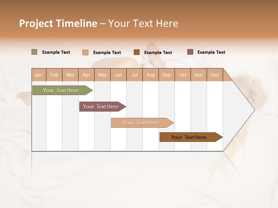 Resting Lady Girl PowerPoint Template