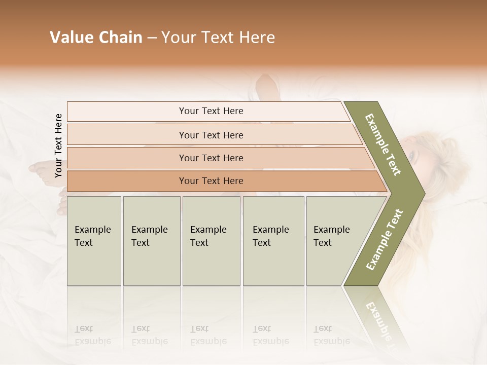 Resting Lady Girl PowerPoint Template