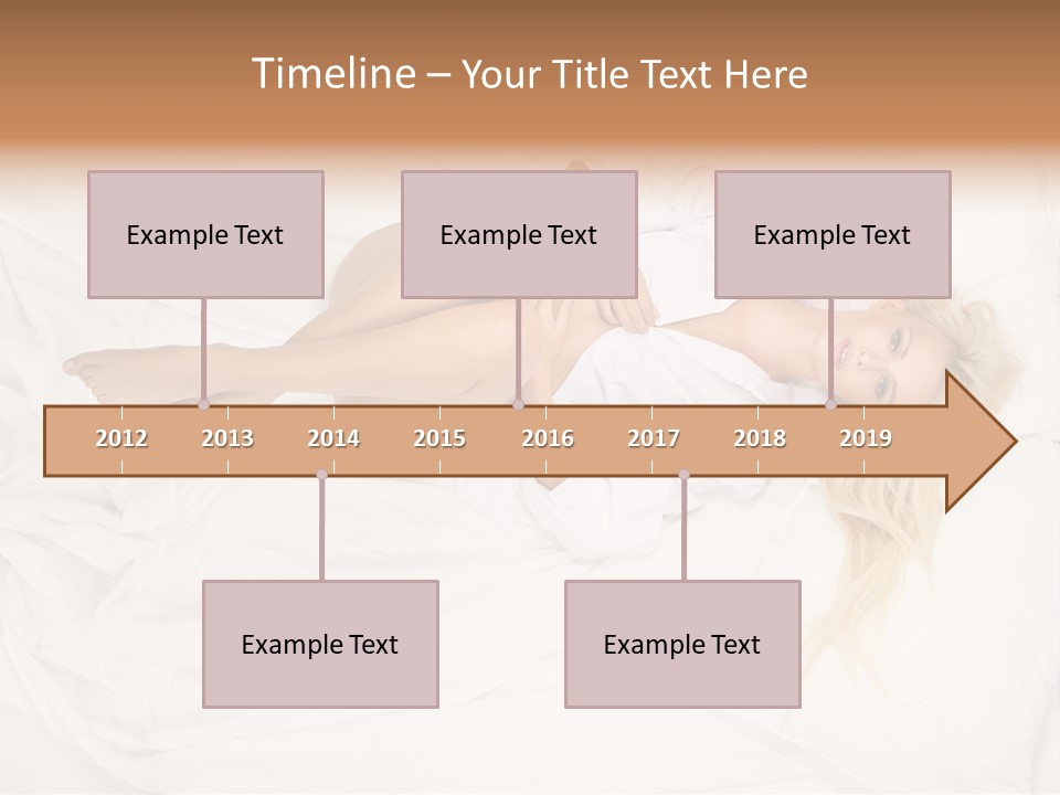 Resting Lady Girl PowerPoint Template