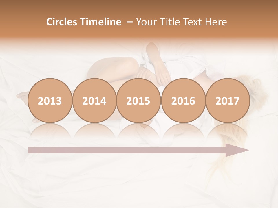 Resting Lady Girl PowerPoint Template