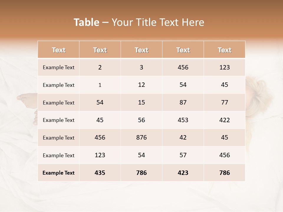 Resting Lady Girl PowerPoint Template