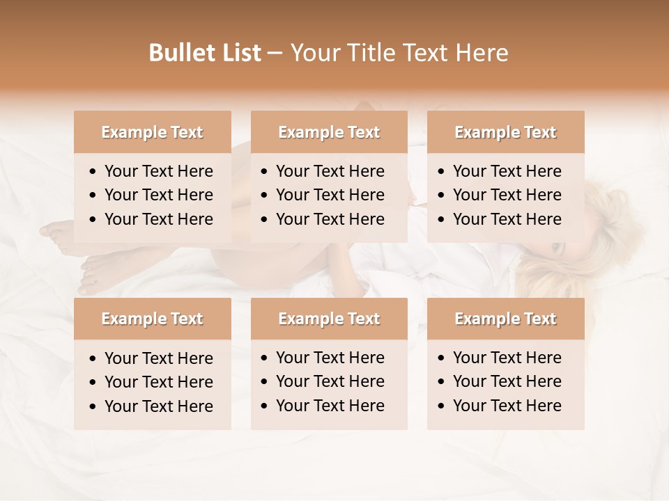 Resting Lady Girl PowerPoint Template