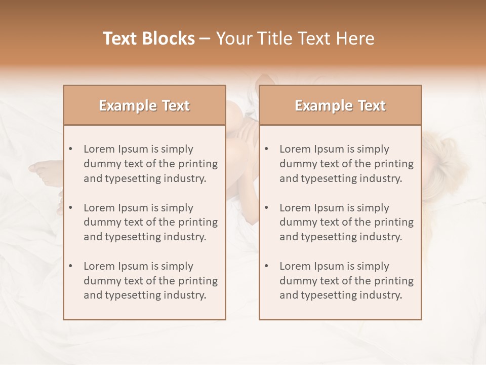 Resting Lady Girl PowerPoint Template