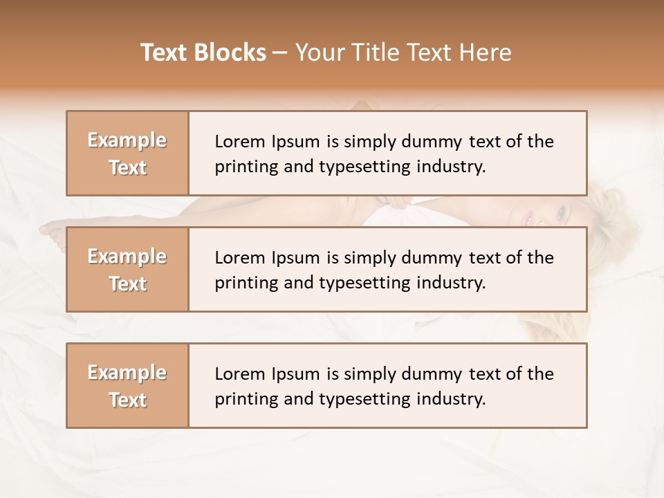 Resting Lady Girl PowerPoint Template