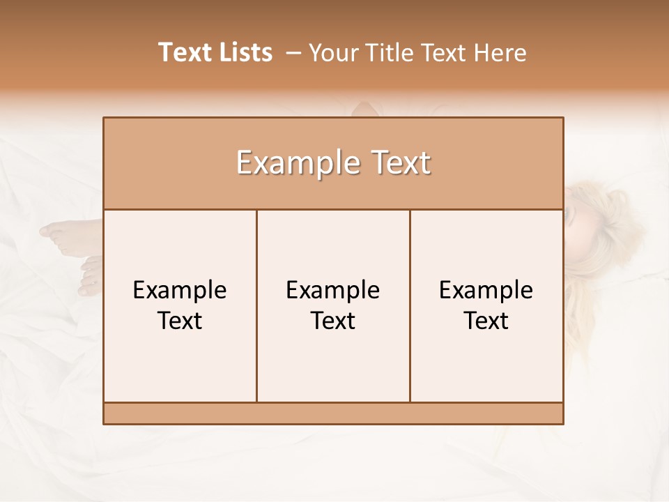 Resting Lady Girl PowerPoint Template