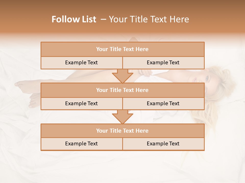 Resting Lady Girl PowerPoint Template