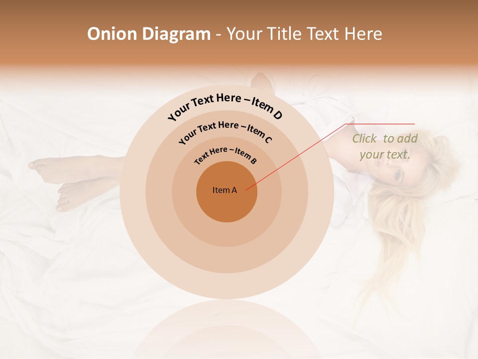 Resting Lady Girl PowerPoint Template