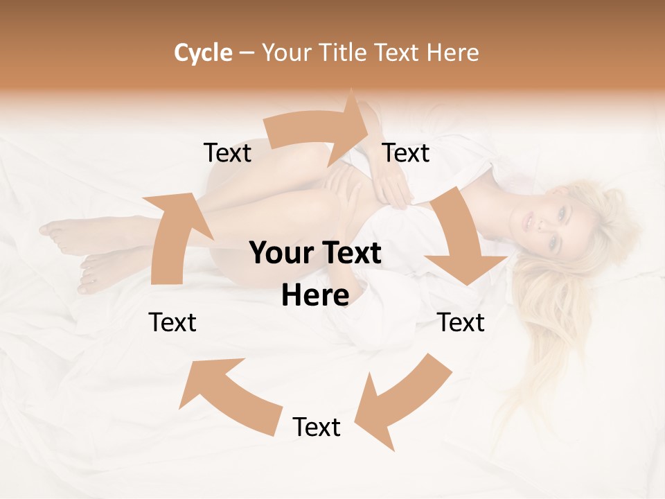 Resting Lady Girl PowerPoint Template