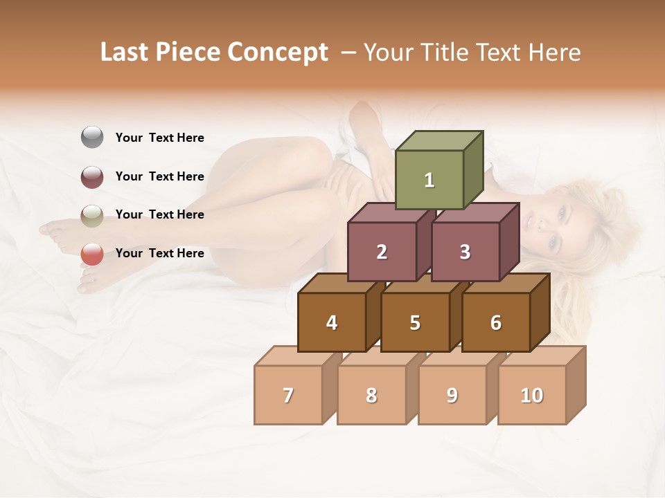 Resting Lady Girl PowerPoint Template