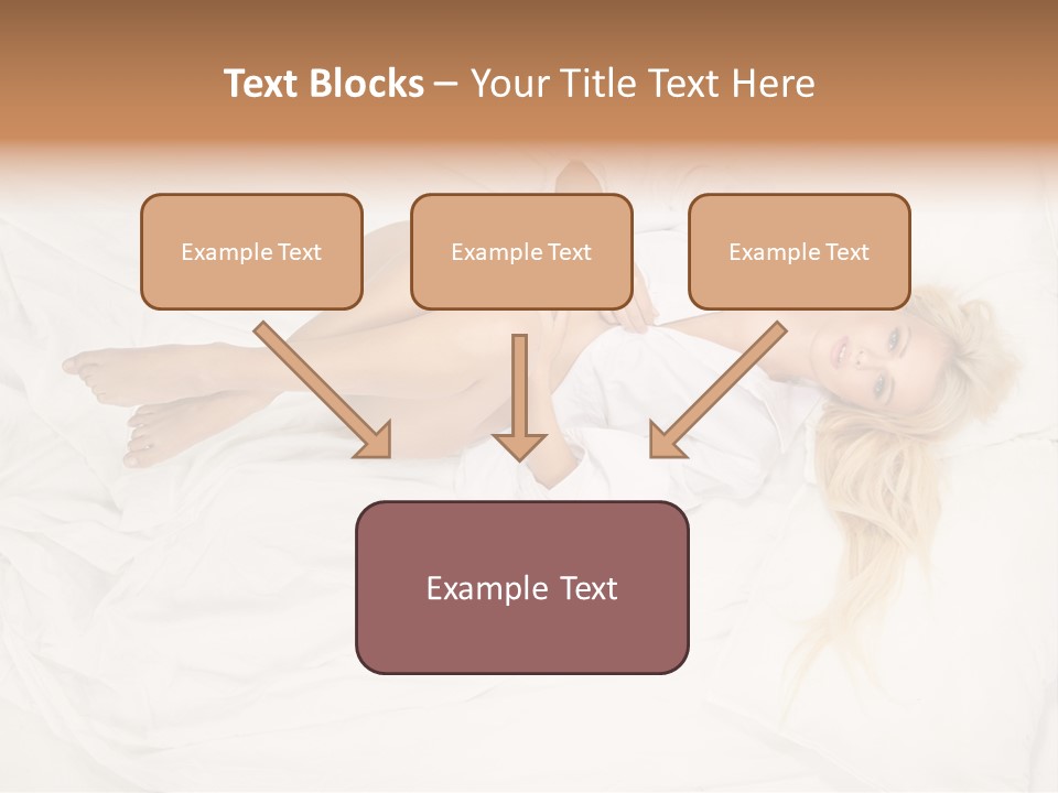 Resting Lady Girl PowerPoint Template