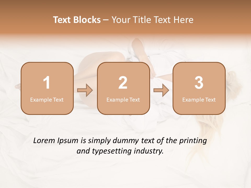 Resting Lady Girl PowerPoint Template