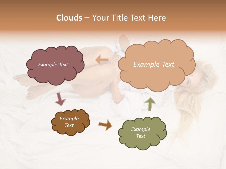 Resting Lady Girl PowerPoint Template