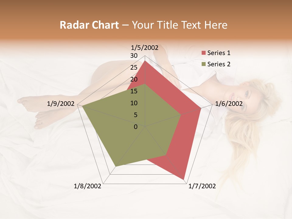 Resting Lady Girl PowerPoint Template