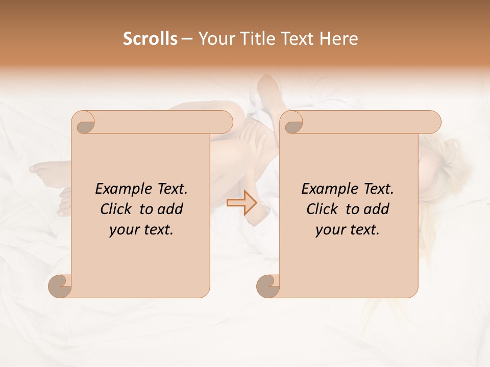 Resting Lady Girl PowerPoint Template