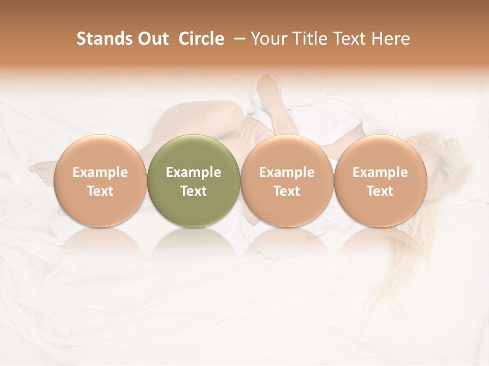 Resting Lady Girl PowerPoint Template