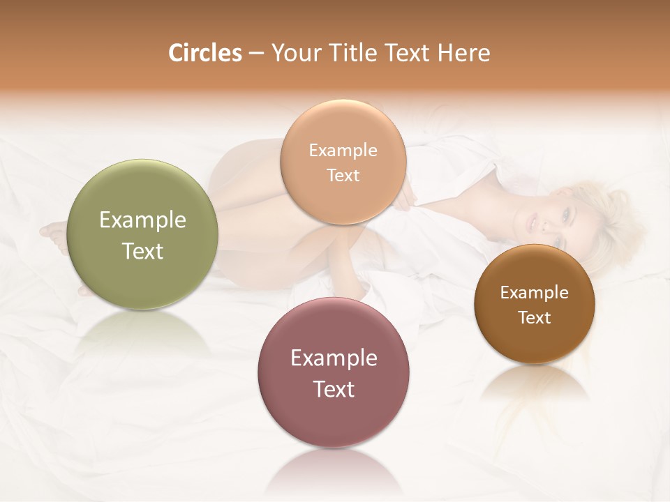 Resting Lady Girl PowerPoint Template