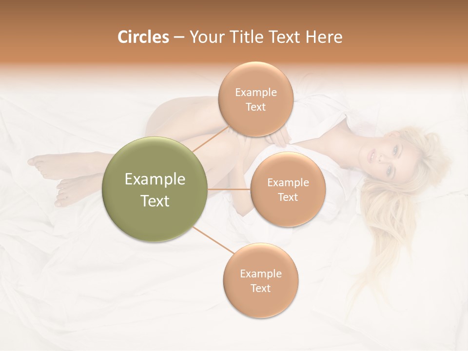 Resting Lady Girl PowerPoint Template