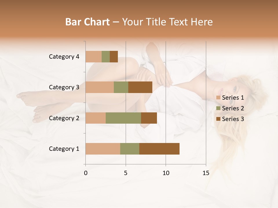 Resting Lady Girl PowerPoint Template