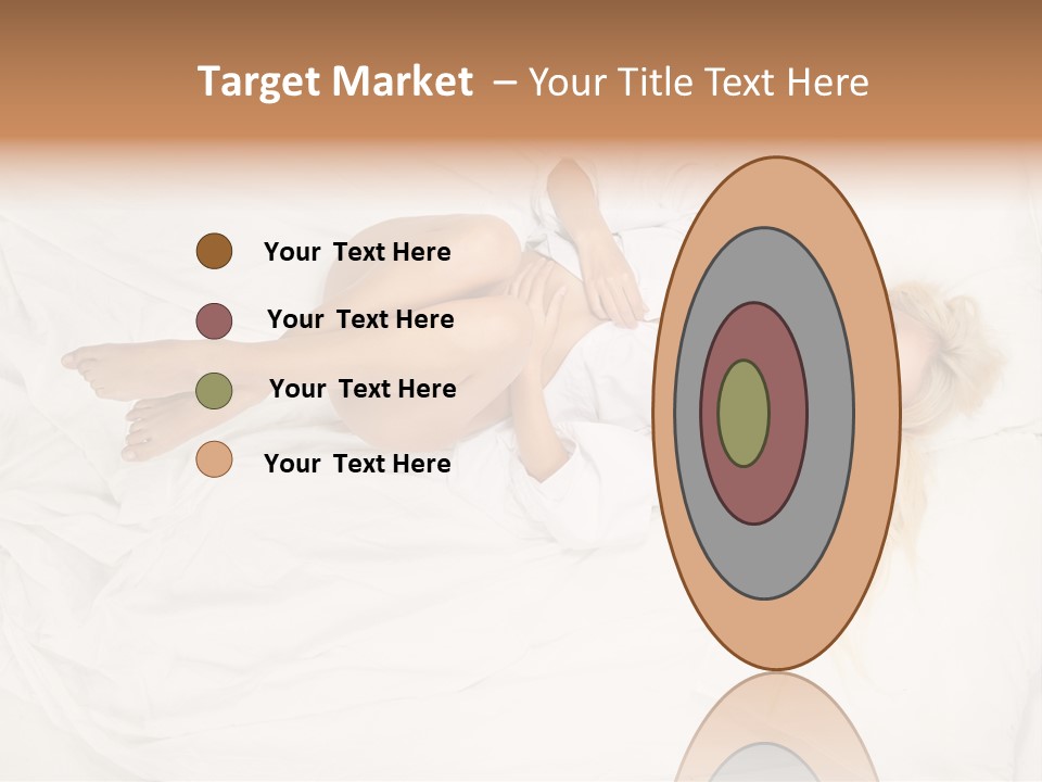 Resting Lady Girl PowerPoint Template