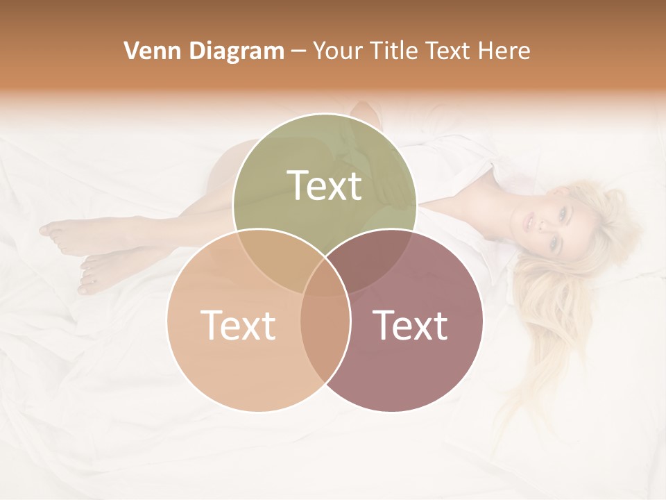 Resting Lady Girl PowerPoint Template