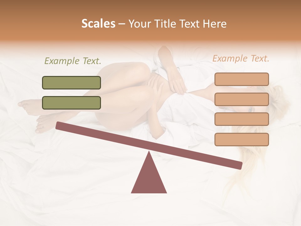 Resting Lady Girl PowerPoint Template