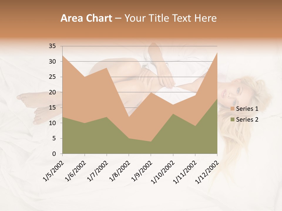 Resting Lady Girl PowerPoint Template