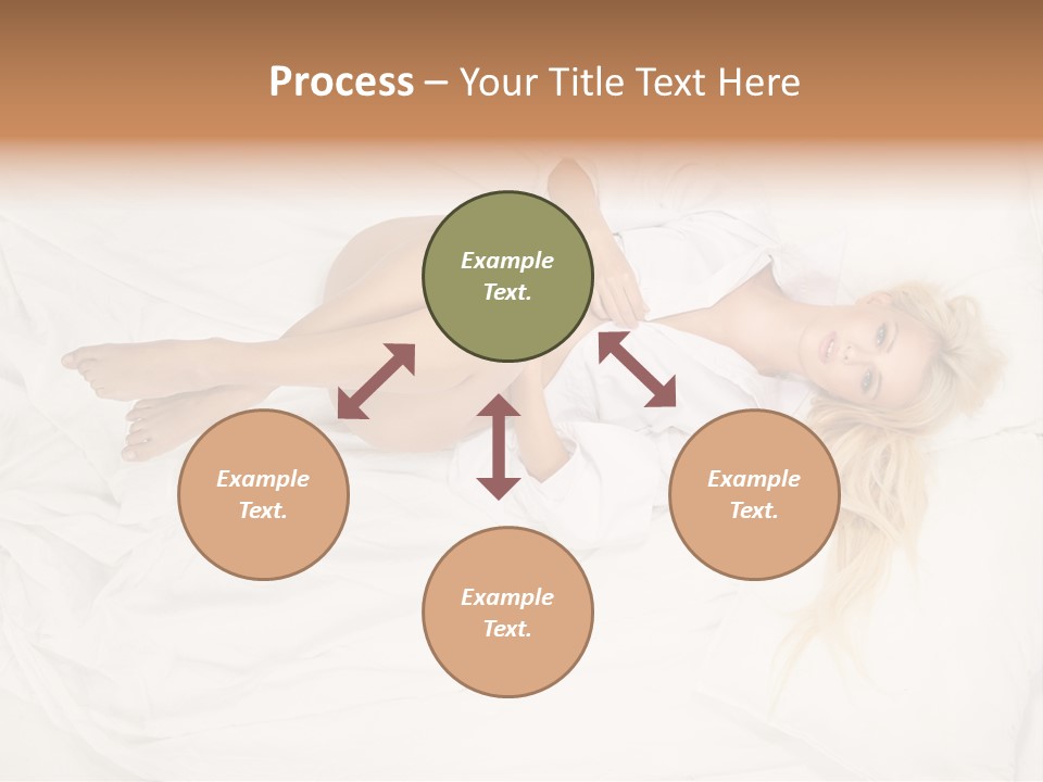 Resting Lady Girl PowerPoint Template