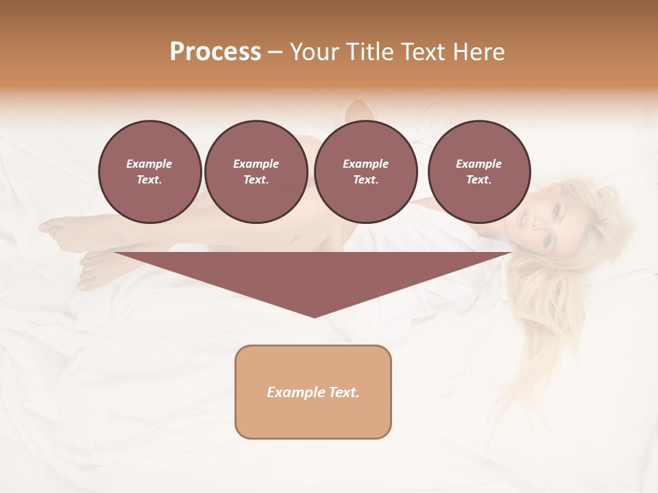 Resting Lady Girl PowerPoint Template