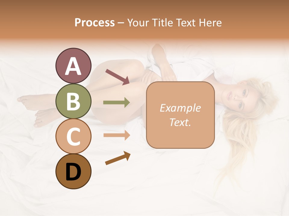 Resting Lady Girl PowerPoint Template