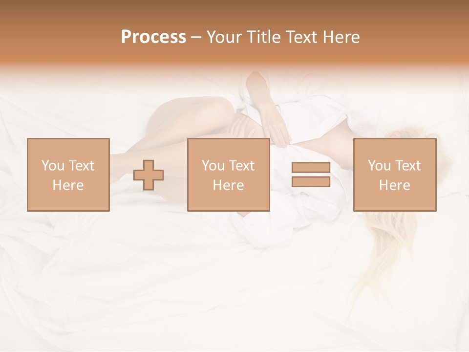 Resting Lady Girl PowerPoint Template