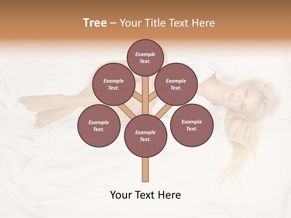 Resting Lady Girl PowerPoint Template