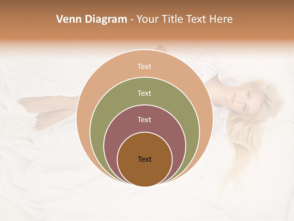 Resting Lady Girl PowerPoint Template