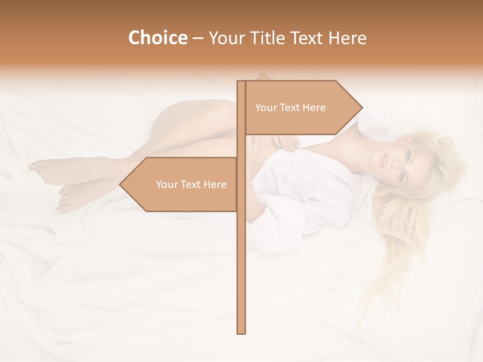 Resting Lady Girl PowerPoint Template