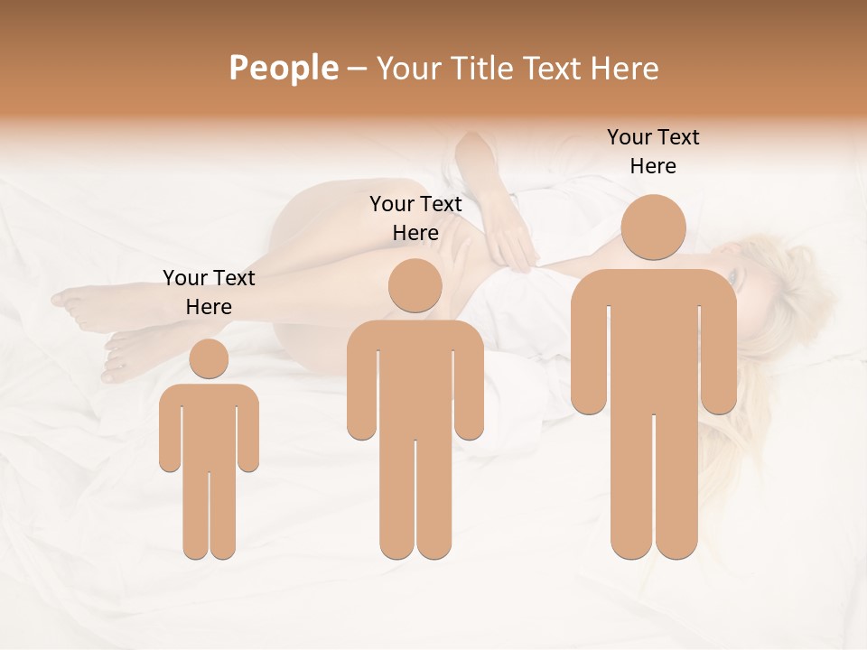 Resting Lady Girl PowerPoint Template