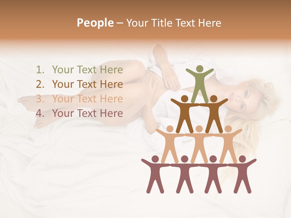 Resting Lady Girl PowerPoint Template