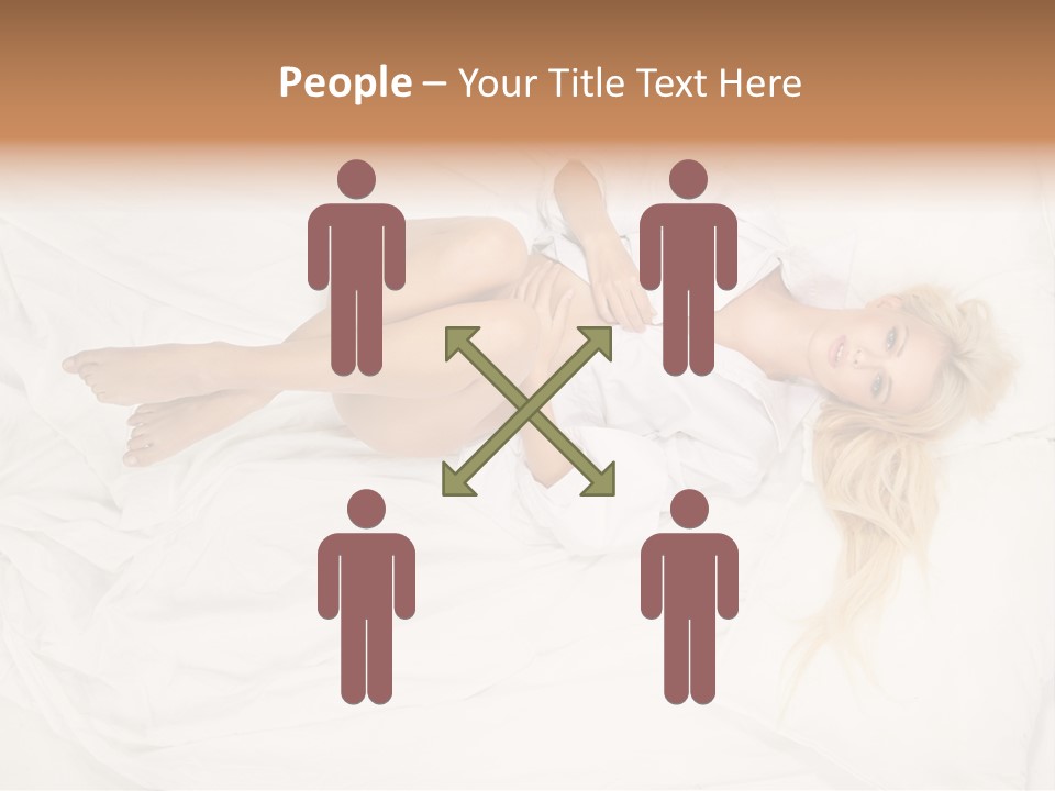 Resting Lady Girl PowerPoint Template