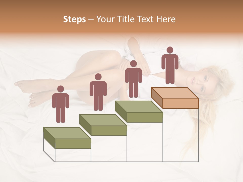 Resting Lady Girl PowerPoint Template