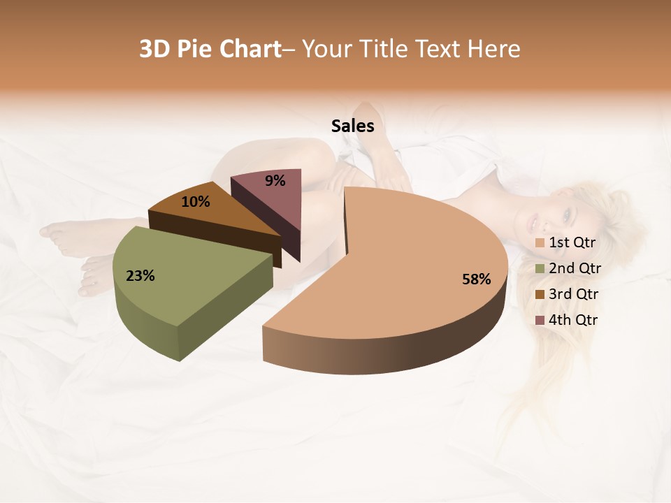 Resting Lady Girl PowerPoint Template