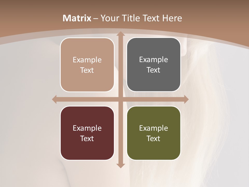 Hair Womanly Girl PowerPoint Template