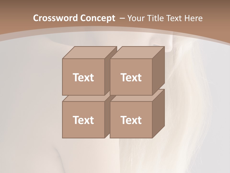 Hair Womanly Girl PowerPoint Template