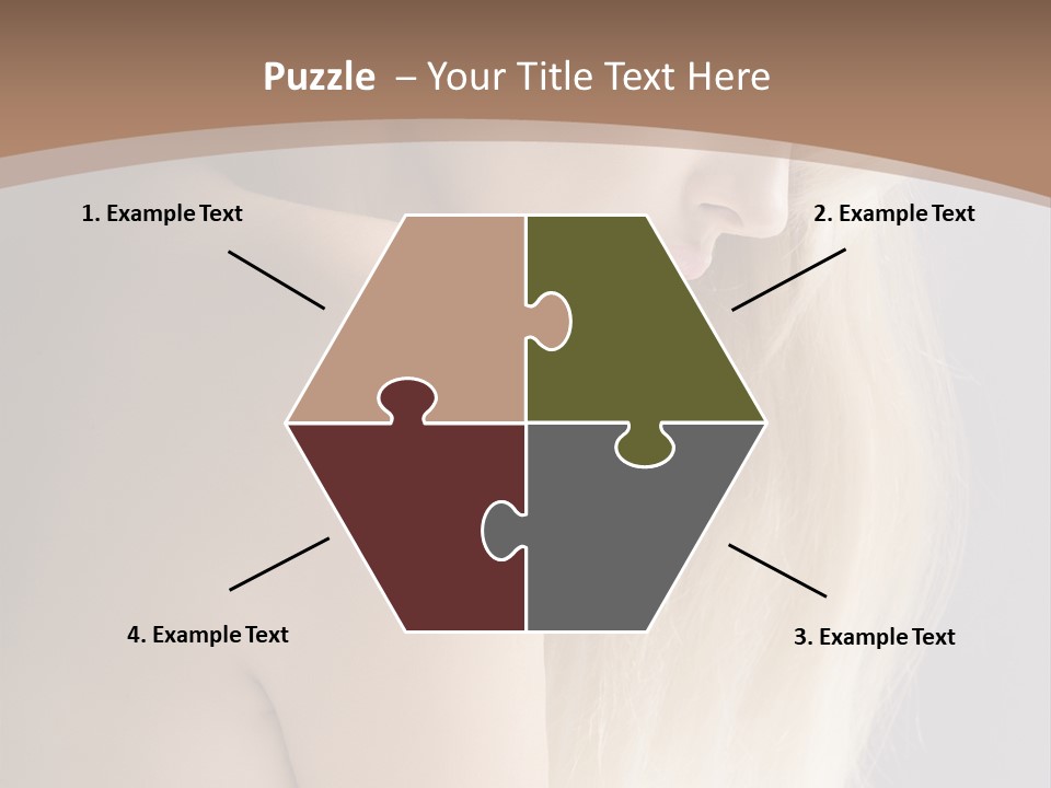 Hair Womanly Girl PowerPoint Template